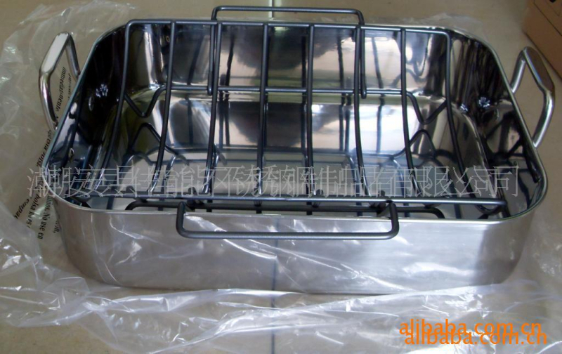 Τετράγωνο τηγάνι σχάρας από ανοξείδωτο χάλυβα – JN, βάρος 2.5, σετ 2 τεμάχια