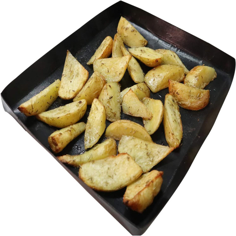 PTFE tapadásmentes sütőtepsi, négyszögletes alakú, multifunkcionális, könnyen tisztítható (Anyag: PTFE; Forma: Négyszögletes; Tömeg: 0,2 kg)