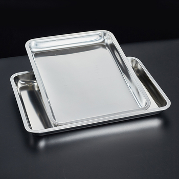 304 nehrđajući čelik – pravokutna ploča, ravna posuda za obroke, jednoplošno oblikovanje