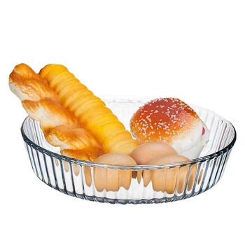 FENIX 2.1L kerek edzett üveg sütőedény – mikróbarát, új kínai stílus