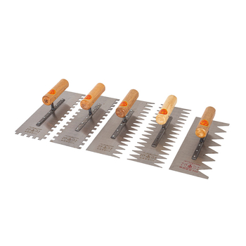 Spatulă zimțată cu dinți ascuțiți pentru montaj plăci și marmură