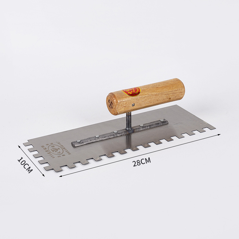 Spatulă zimțată cu dinți ascuțiți pentru montaj plăci și marmură