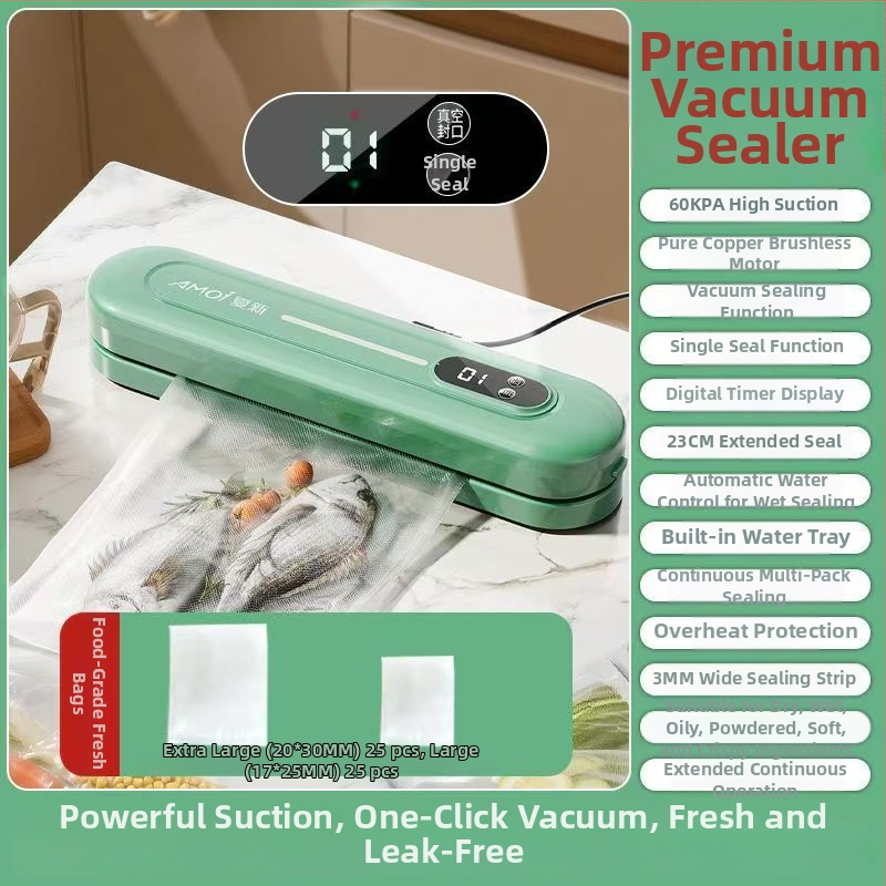 Vakuová balička potravín - plne automatická, plastové balenie, model 08888, na domáce použitie, značka Sheng bangrong