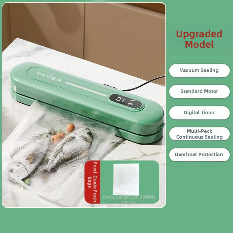 Vakuová balička potravín - plne automatická, plastové balenie, model 08888, na domáce použitie, značka Sheng bangrong