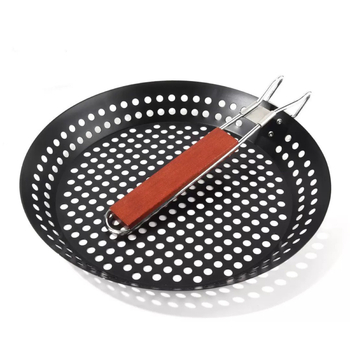 Kružni sklopivi BBQ roštilj, karbonsko čelik, otiskivanje i prašinom prskanje, 587 g