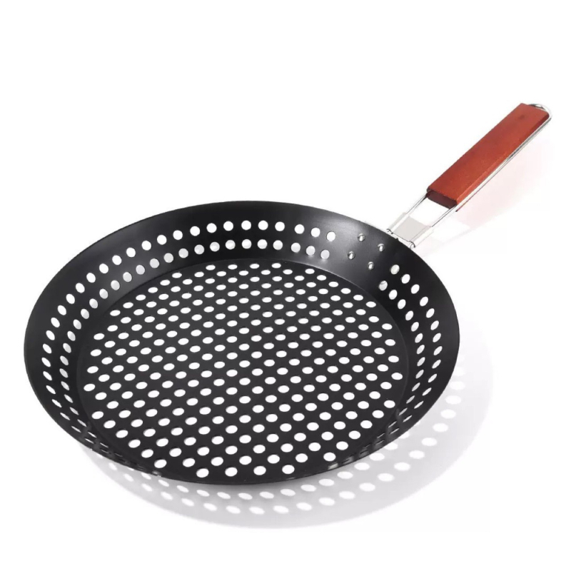 Kružni sklopivi BBQ roštilj, karbonsko čelik, otiskivanje i prašinom prskanje, 587 g