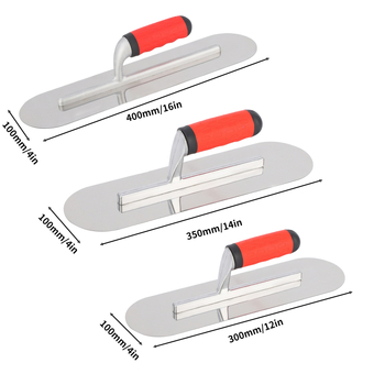 Jiulong Tools Ανοξείδωτο σπατουλάκι με κυκλική κεφαλή, χωρίς καρφιά, κατάλληλο για σοβάτισμα τοίχων και διατομική πάστα