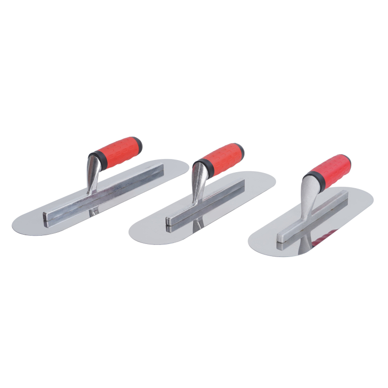 Jiulong Tools Ανοξείδωτο σπατουλάκι με κυκλική κεφαλή, χωρίς καρφιά, κατάλληλο για σοβάτισμα τοίχων και διατομική πάστα