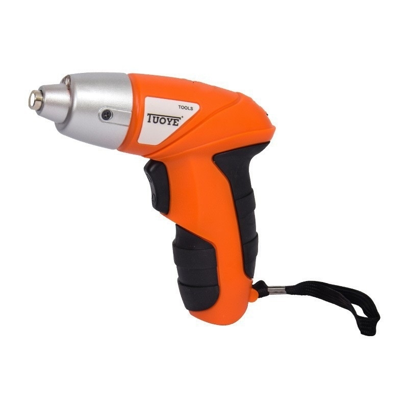 TUOYE Mini bežični električni odvijač s četkasti motorom i set pištolne bušilice, DC ≤ 48V, naprijed/nazad