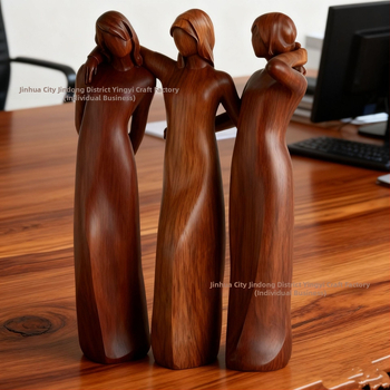 Yingyi ρητίνης χειροτεχνήματα – καρδιά τεσσάρων αδελφών, αντίγραφο ξύλινης χαρακτικής