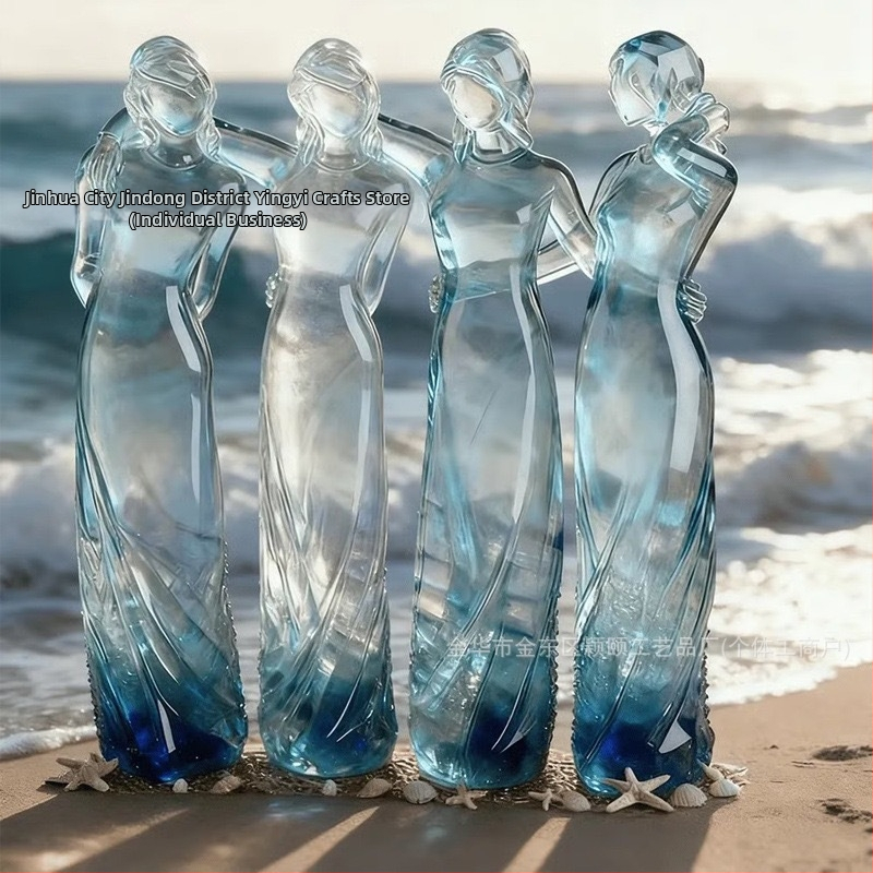 Yingyi ρητίνης χειροτεχνήματα – καρδιά τεσσάρων αδελφών, αντίγραφο ξύλινης χαρακτικής