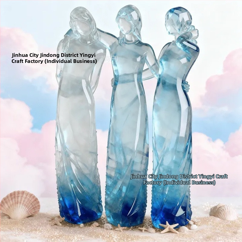 Yingyi ρητίνης χειροτεχνήματα – καρδιά τεσσάρων αδελφών, αντίγραφο ξύλινης χαρακτικής