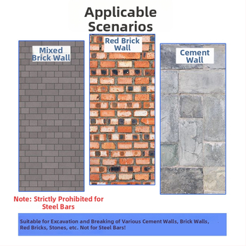 Fuxin edzett rugóacélból készült véső elektromos ütvefúróhoz — markolat: hatszögletes/négyzetes, Króm-vanádium ötvözet, alkalmas elektromos ütőre és furatokra, termékkód C3-spring steel chisel