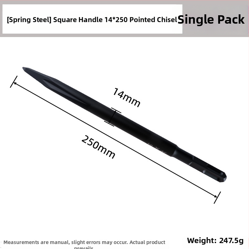 Fuxin edzett rugóacélból készült véső elektromos ütvefúróhoz — markolat: hatszögletes/négyzetes, Króm-vanádium ötvözet, alkalmas elektromos ütőre és furatokra, termékkód C3-spring steel chisel