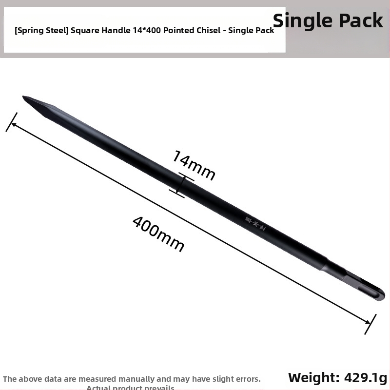 Fuxin edzett rugóacélból készült véső elektromos ütvefúróhoz — markolat: hatszögletes/négyzetes, Króm-vanádium ötvözet, alkalmas elektromos ütőre és furatokra, termékkód C3-spring steel chisel