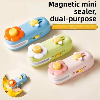 Mini ručná zapečatovacia jednotka pre domáce použitie, uzatvárací plastový sáčok na občerstvenie a uskladnenie potravín.