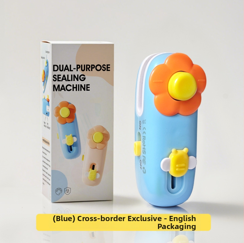 Mini ručná zapečatovacia jednotka pre domáce použitie, uzatvárací plastový sáčok na občerstvenie a uskladnenie potravín.