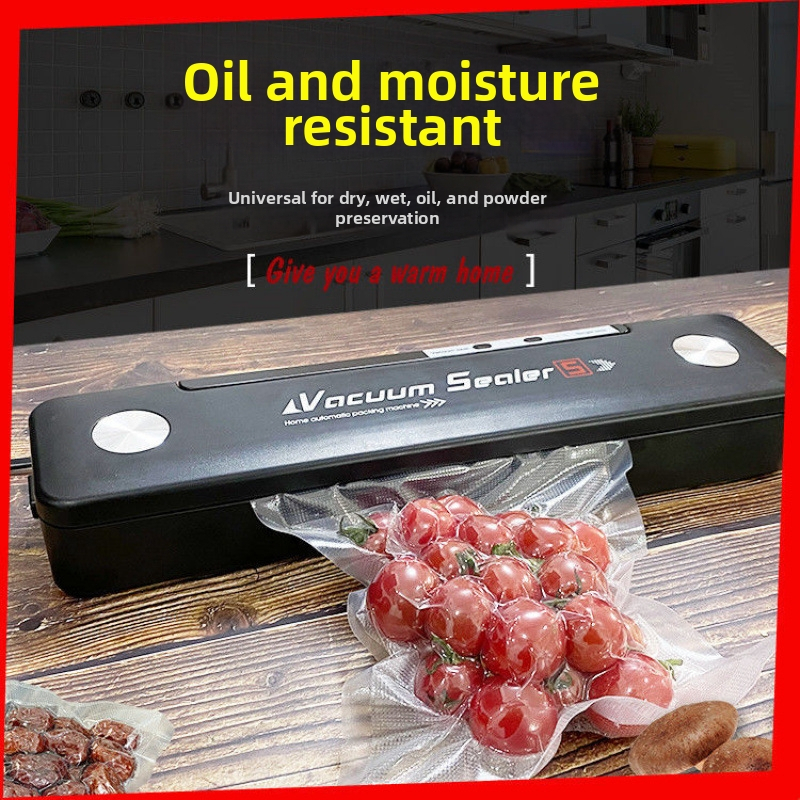 Ručni vakuumski zatvarač za kućnu upotrebu – zatvara vrećice s hranom, za jednu vrećicu, pogodan za putovanja