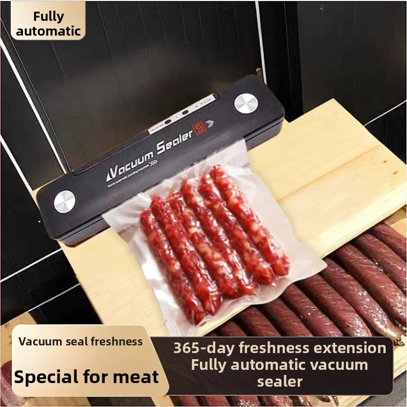 Ručni vakuumski zatvarač za kućnu upotrebu – zatvara vrećice s hranom, za jednu vrećicu, pogodan za putovanja