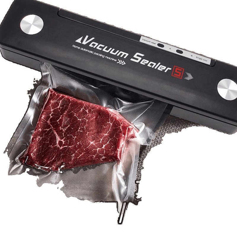 Ručni vakuumski zatvarač za kućnu upotrebu – zatvara vrećice s hranom, za jednu vrećicu, pogodan za putovanja