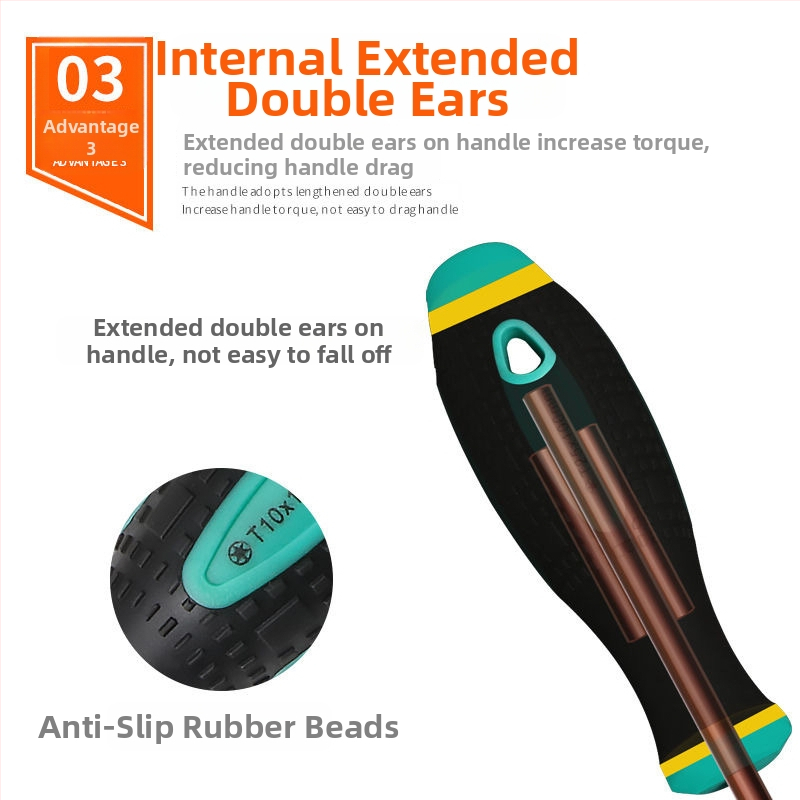 S2 špeciálne tvarovaný skrutkovač z S2 ocele, magnetický a izolovaný, plastová rukoväť