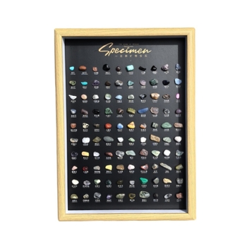 Set de mostre naturale de minerale în stil artă modernă, roci naturale brute, cutie cadou, cadou educațional pentru copii, zile de naștere și petreceri