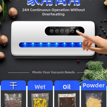 Vakuová baliaca stanica na potraviny, automatická, uchovávanie čerstvosti, baliace tašky s kompresiou, vhodná pre malé domácnosti a komerčné použitie