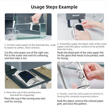 Lézer gravírozó gép kerámia, üveg, kő, kristály és jáde gravírozására, színes papír gravírozással és elektromos jáde gravírozással – Tápellátás: dugaszolható, AC egyfázisú / DC 250V vagy több