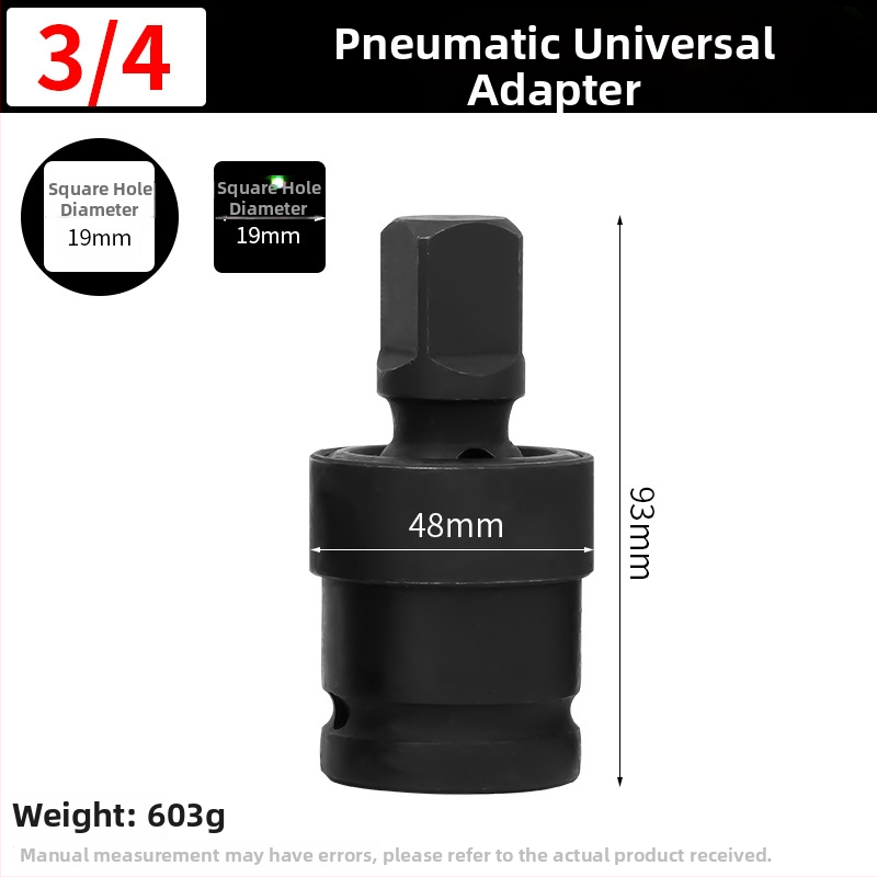 YiShun adaptér pre pneumatický/ elektrický uťahovák – ťažký konverzný set s štvorhraným hriadeľom, materiál 40 Chrome, fosfátový povrch