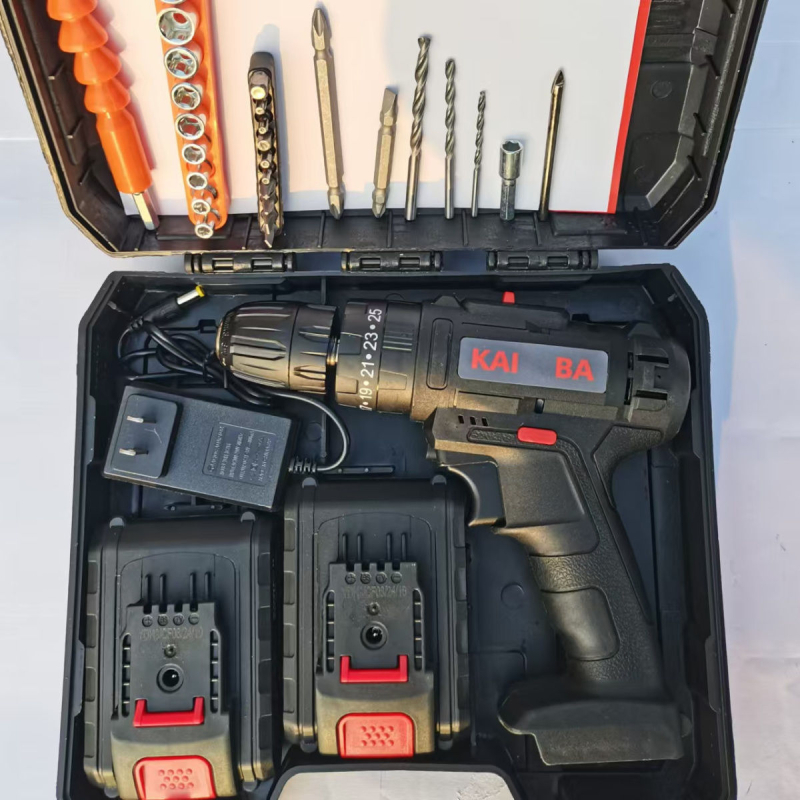 Βιομηχανικού επιπέδου υπερυψηλής ισχύος χειροκίνητο τρυπάνι με μπαταρία λιθίου, δύο ταχύτητες, επαναφορτιζόμενο, κρουστικό τρυπάνι, πολυλειτουργικός ηλεκτρικός κατσαβίδας