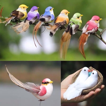 Ornament păsăre din spumă pentru grădină, curte, sufragerie și decor pentru grădiniță – stil modern simplu; Meșteșug: Alte; Material: Alte; Cadou: Alte