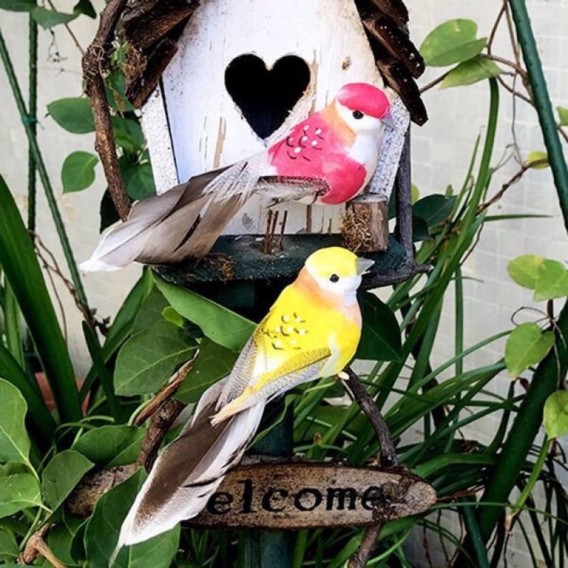 Ornament păsăre din spumă pentru grădină, curte, sufragerie și decor pentru grădiniță – stil modern simplu; Meșteșug: Alte; Material: Alte; Cadou: Alte
