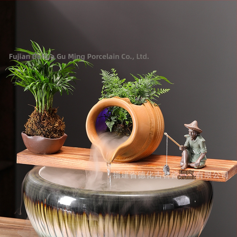 Keramická vodná dekorácia pre akvárium, čínske štýl, povrchová úprava: Iné, balenie: kartón