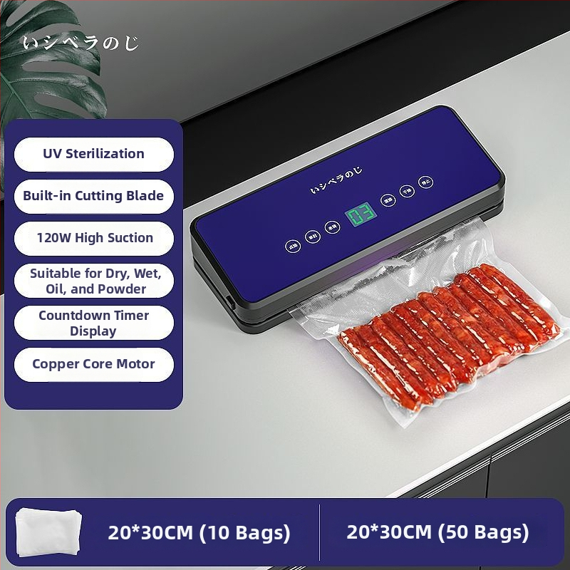 Kompaktna kućna automatska vakuumska mašina za pakiranje hrane u vrećice