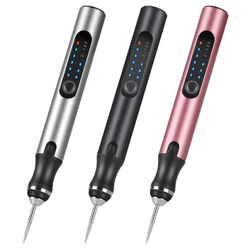 Manikűrhöz tervezett elektromos lyukasztó- és csiszoló toll — gravírozás, polírozás, vágás — újratölthető Li-ion akkumulátor, 20000 RPM, 3,7–5V, Fengyida