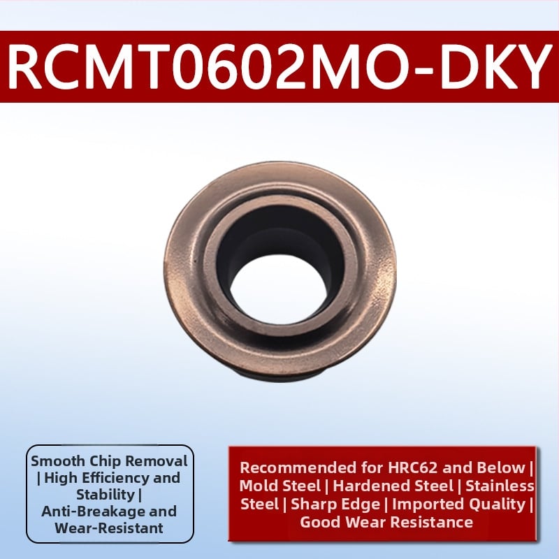 Dykay RCMT0602MO фрезова вставка, R3R4R5, неръждаема стомана, серия R фрези