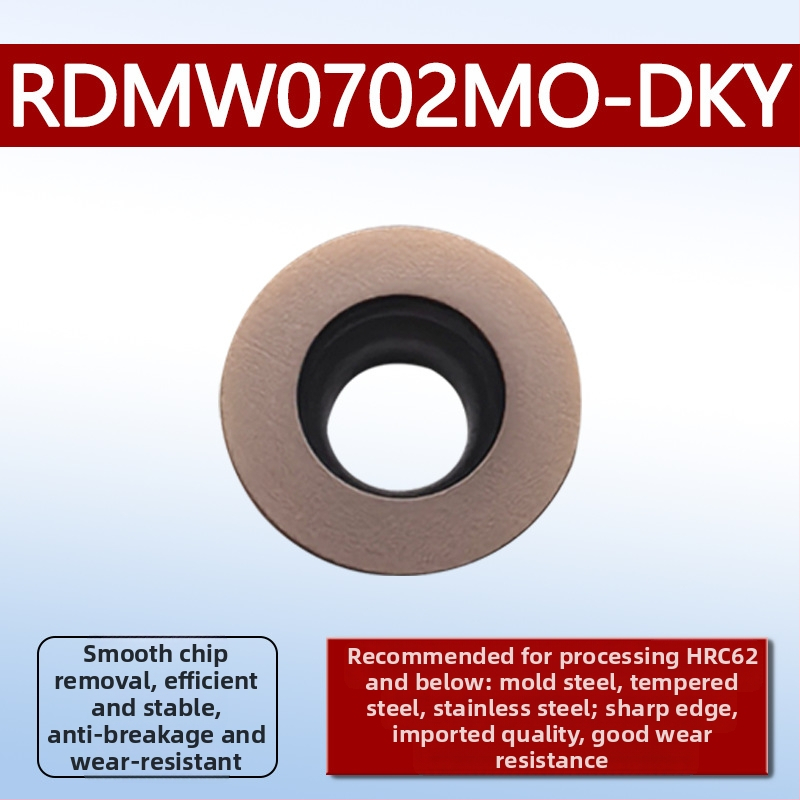 Dykay RCMT0602MO фрезова вставка, R3R4R5, неръждаема стомана, серия R фрези