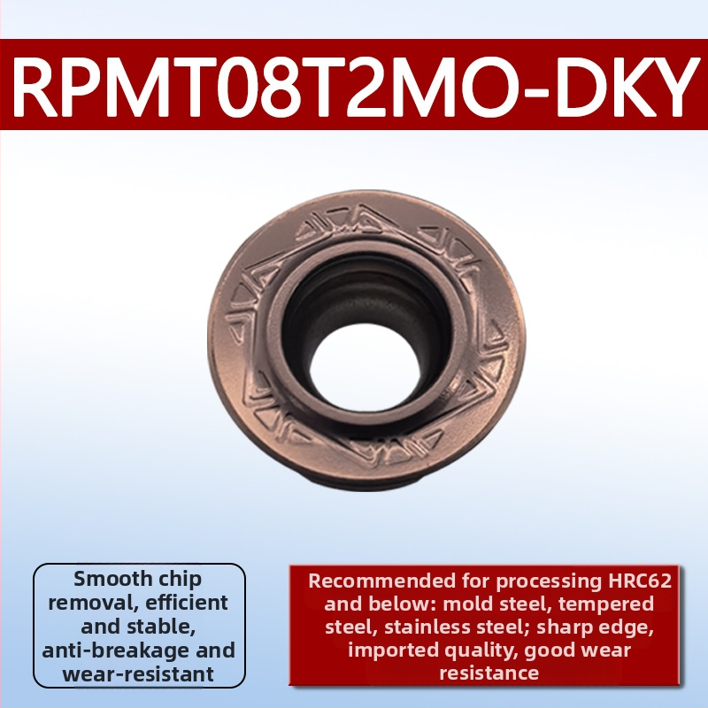 Dykay RCMT0602MO фрезова вставка, R3R4R5, неръждаема стомана, серия R фрези