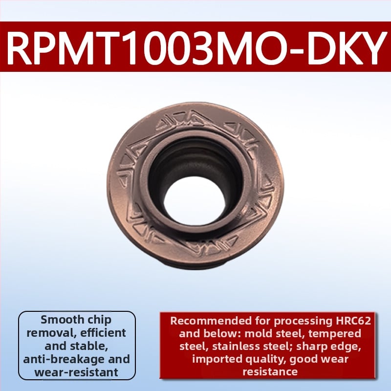 Dykay RCMT0602MO фрезова вставка, R3R4R5, неръждаема стомана, серия R фрези