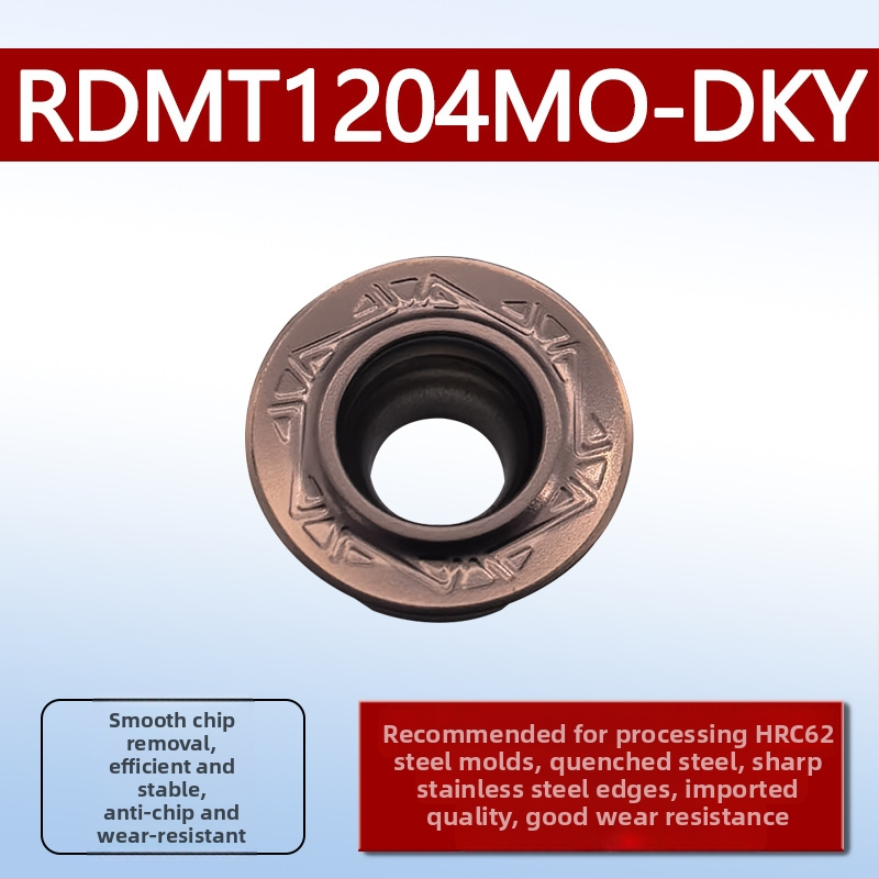 Dykay RCMT0602MO фрезова вставка, R3R4R5, неръждаема стомана, серия R фрези