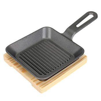 Kvadratna ploča od lijevanog željeza za grill, non-stick i jednostavna za čišćenje