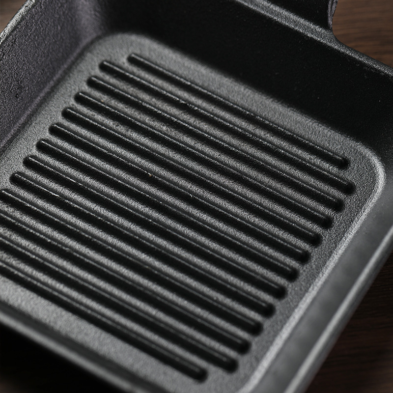 Kvadratna ploča od lijevanog željeza za grill, non-stick i jednostavna za čišćenje