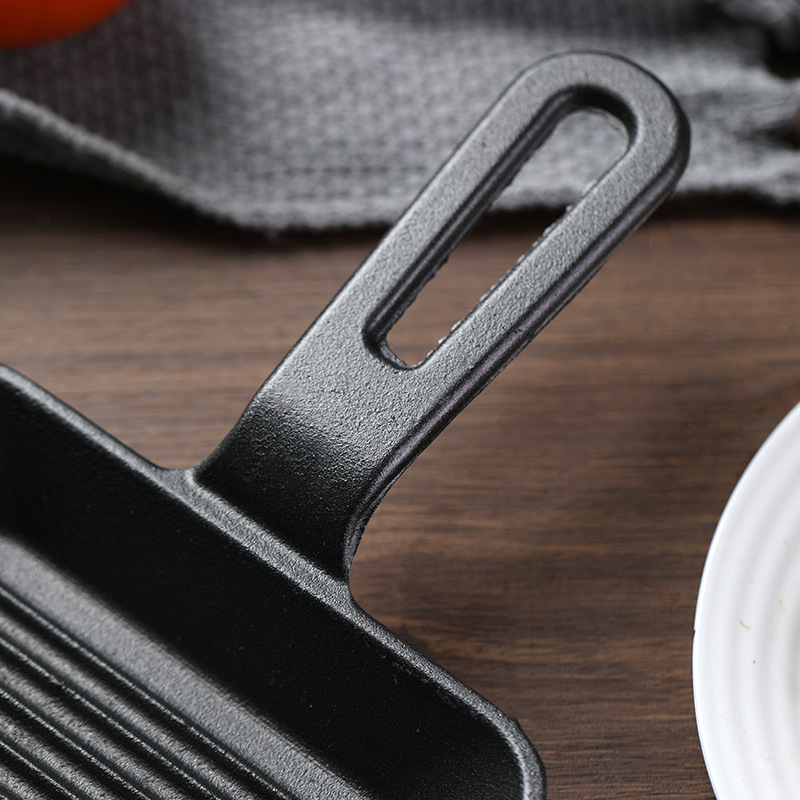 Kvadratna ploča od lijevanog željeza za grill, non-stick i jednostavna za čišćenje