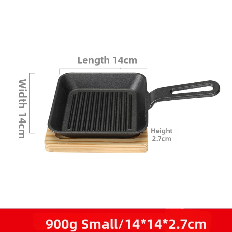 Kvadratna ploča od lijevanog željeza za grill, non-stick i jednostavna za čišćenje