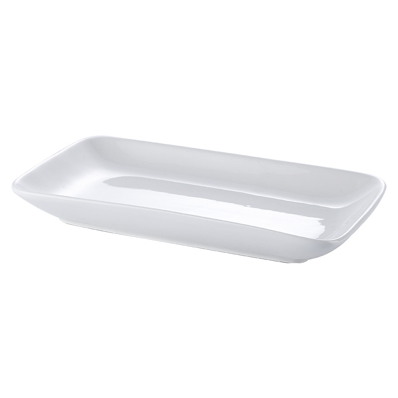 Porcelanski kvadratni tanjur za suši i rižine rolice, Yashita, mikrovalna kompatibilnost, tisak logotipa, prilagodba moguća