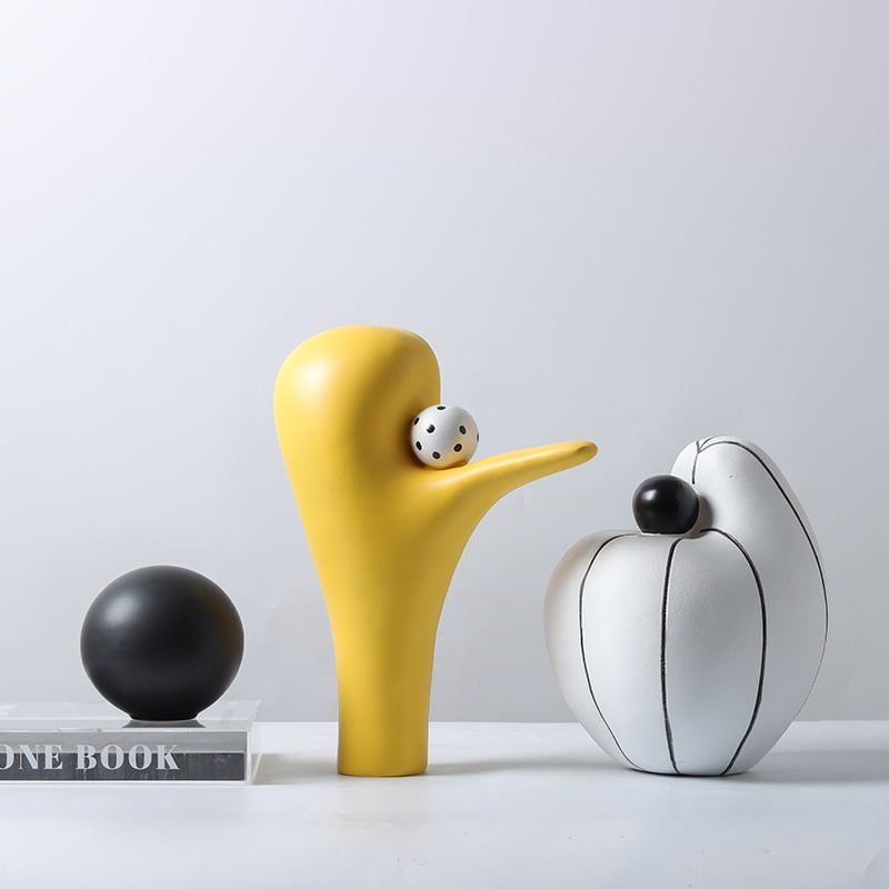Drvo života ukras — skulptura od smole, moderni minimalistički skandinavski stil, Back Garden