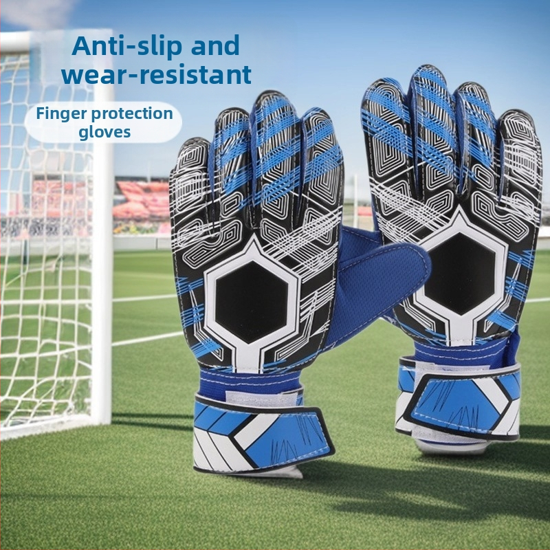 Dječje rukavice vratara za nogomet, unisex, zaštita prstiju, protuklizne i otporne rukavice (Materijal: Silk Flower; Kategorija: Rukavice; Primjena: Nogomet; Spol: Unisex)