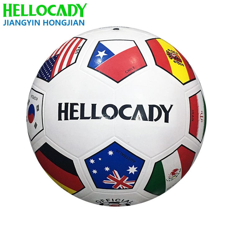 Hellocady gumena nogometna lopta, glatka površina, veličine 5, 4, 3, 2 i 1,5