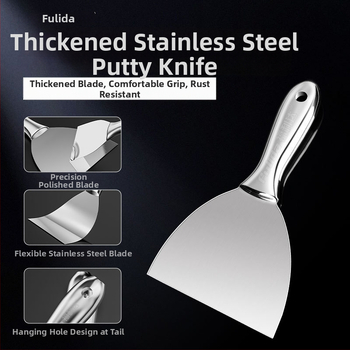 Jednokomponentni gleter nož od nehrđajućeg čelika, jedinstven dizajn, scraper i lopatica za žbukanje, alat za bojanje