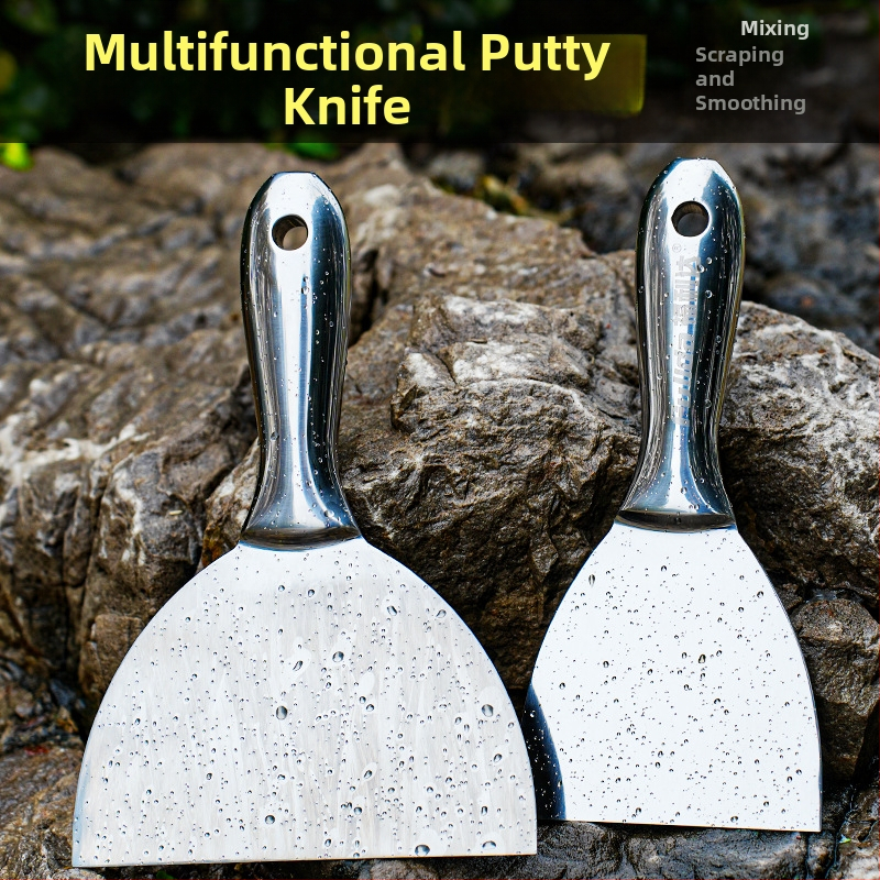 Jednokomponentni gleter nož od nehrđajućeg čelika, jedinstven dizajn, scraper i lopatica za žbukanje, alat za bojanje